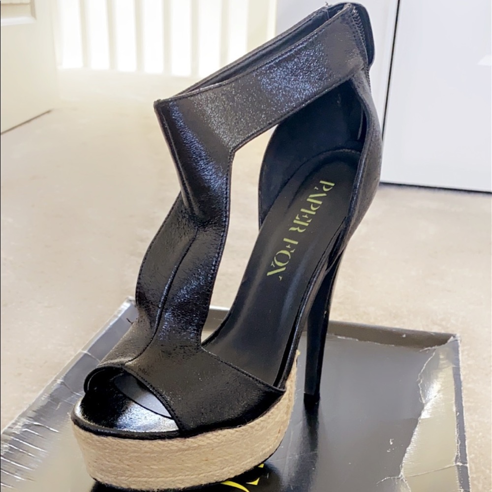 Paper Fix Heels- Black